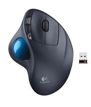 Logitech M570 (910-002090) Trackball Computer MouseMaus Gray Blue