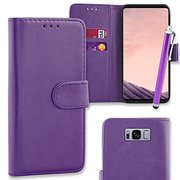 Connect Zone® Premium PU Leather Flip Case Cover Samsung Galaxy S8